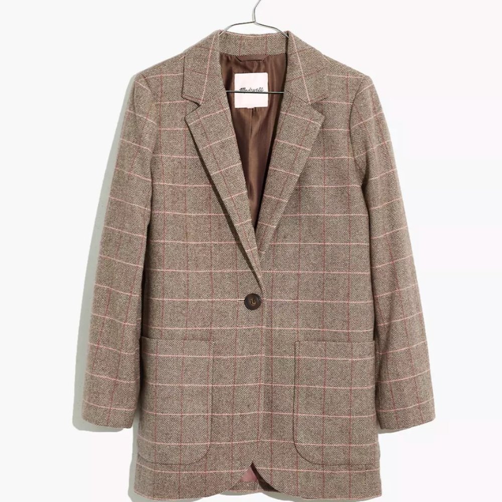 Madewell Larsen Blazer in Plaid